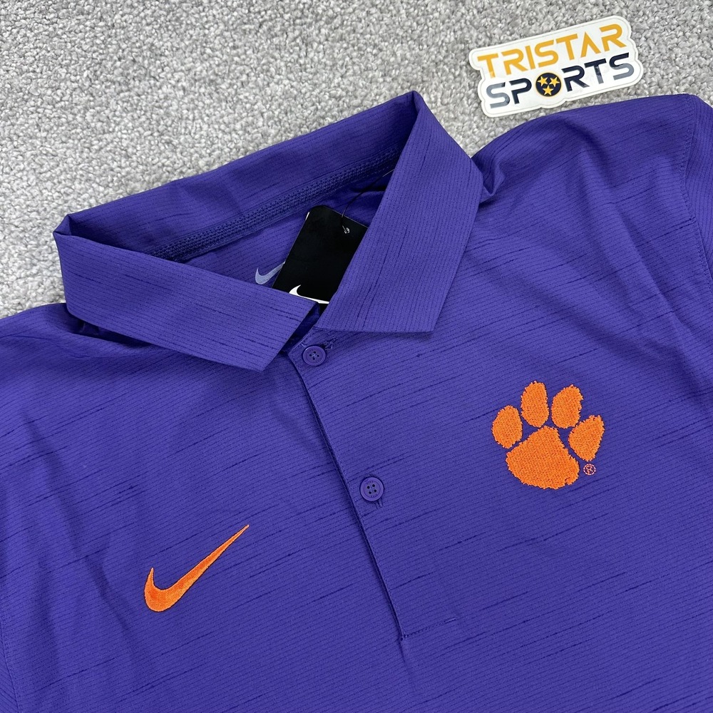 Clemson Tigers Shirt Mens Medium Purple NCAA Football Nike Dri Fit On Field